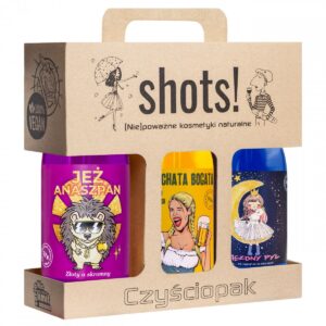 LaQ Shots! CZYŚCIOPAK DLA KAŻDEGO 3 x żel pod prysznic 500 ml