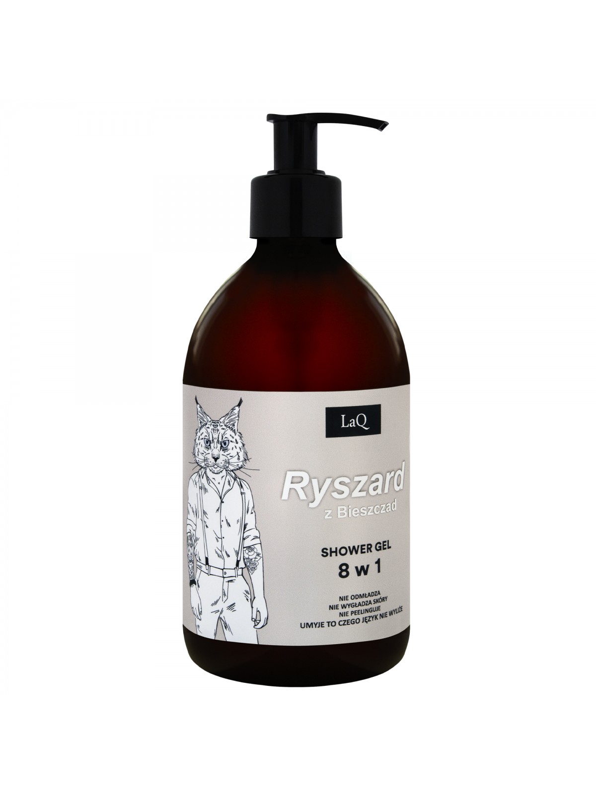 LaQ Żel pod prysznic 8 w 1 RYSZARD Z BIESZCZAD limitowany 500 ml