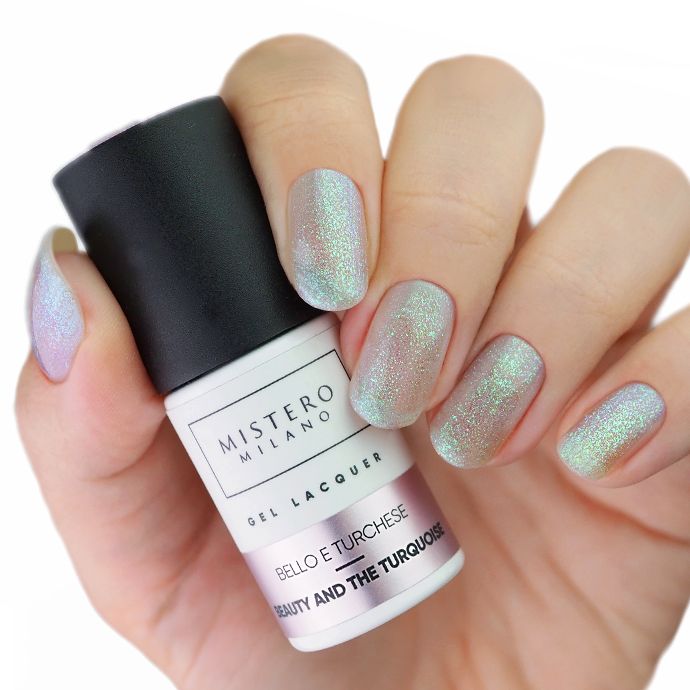 Mistero Milano Lakier hybrydowy Piękna i Turkus 1550 - obrazek 2