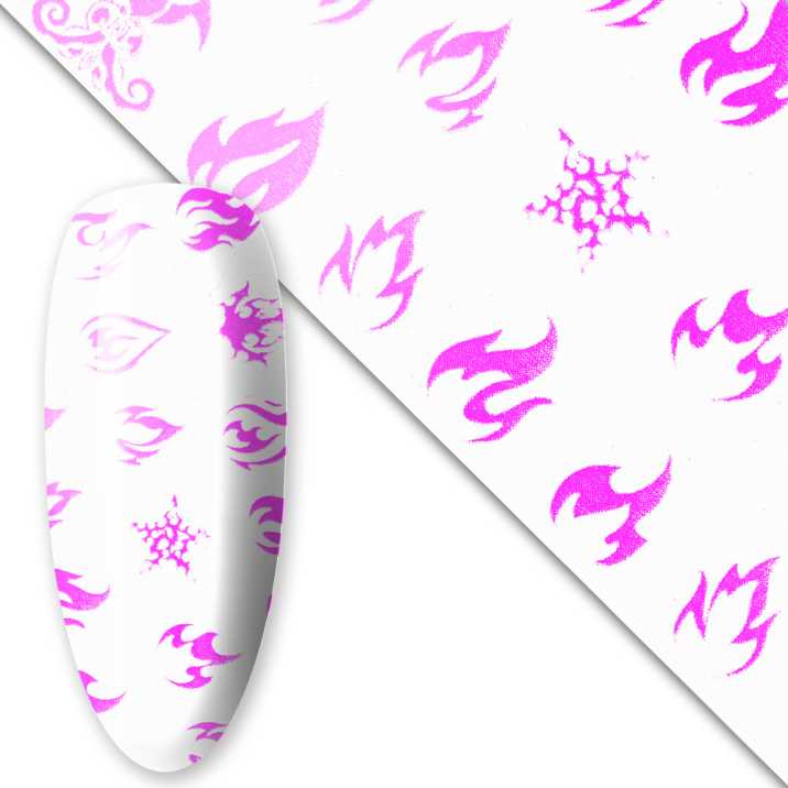 Folia transferowa Luminous Flames 100 cm świecąca w UV Nr 6