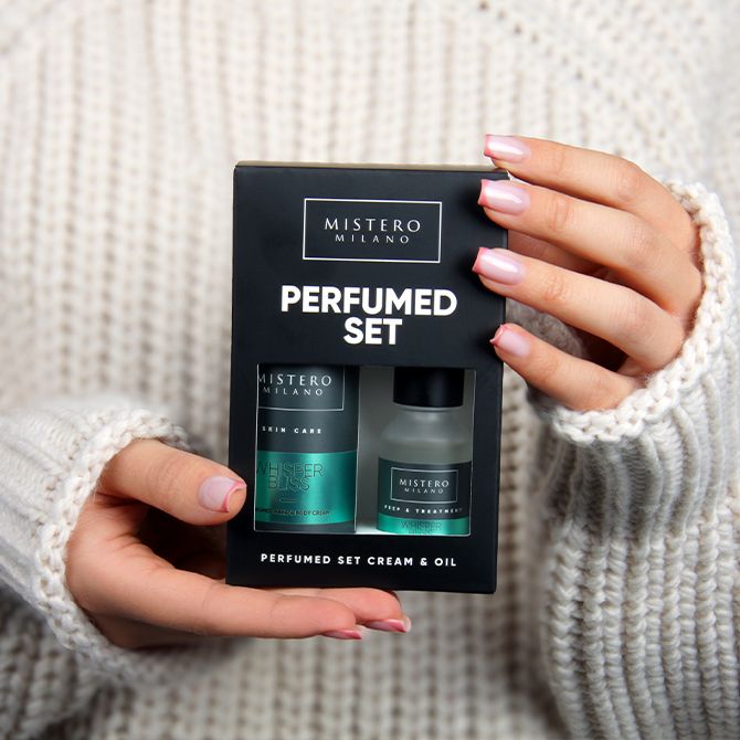 Mistero Milano Zestaw Whisper Bliss - perfumowany krem i oliwka - obrazek 2