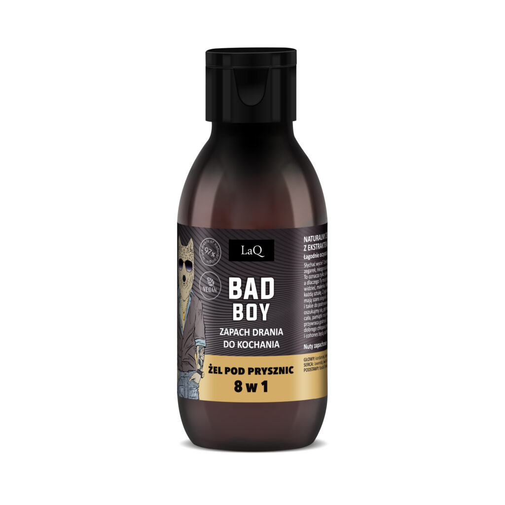 LaQ Żel pod prysznic 8 w 1 BAD BOY 100ml