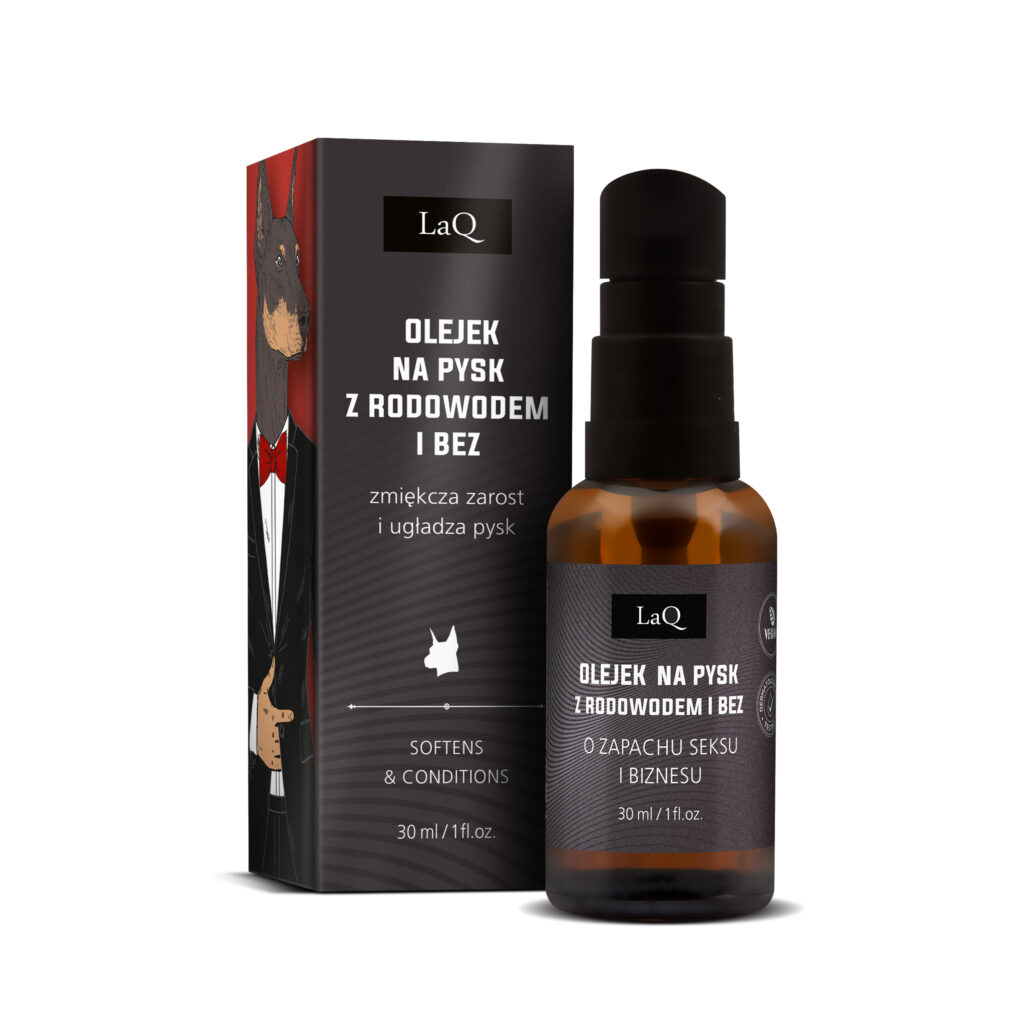 LaQ Olej po goleniu i do brody DOBERMAN czarny