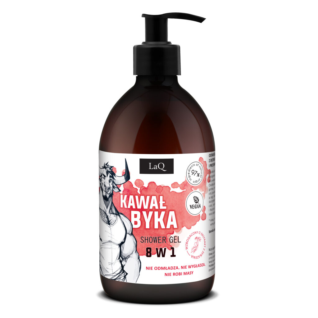 LaQ Żel pod prysznic 8 w 1 KAWAŁ BYKA 500ml