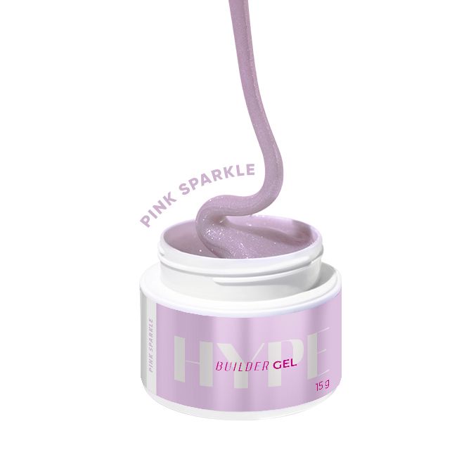 Mistero Milano Żel budujący Hype Gel pink sparkle 2091/15