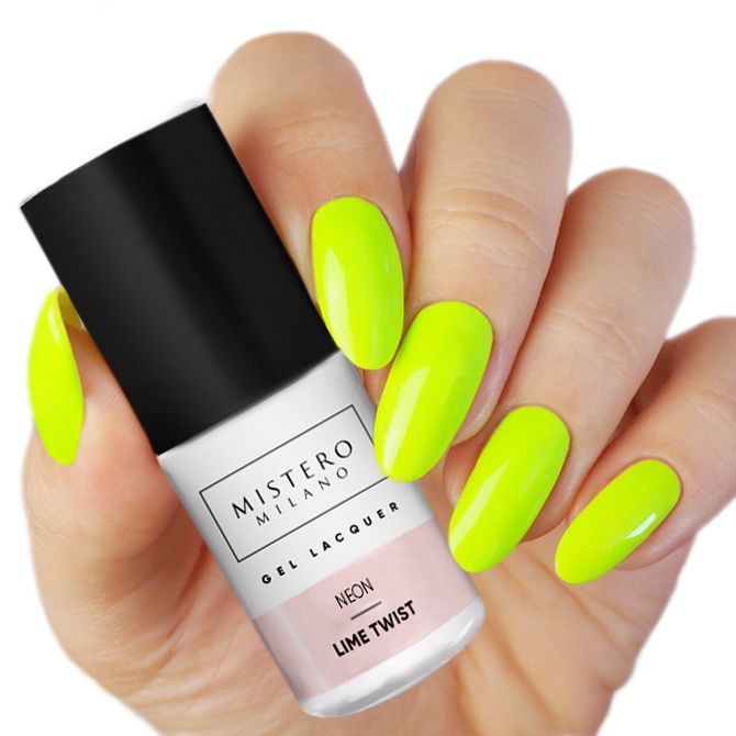 Mistero Milano Lakier hybrydowy Twist Limona Neon 1179 - obrazek 2