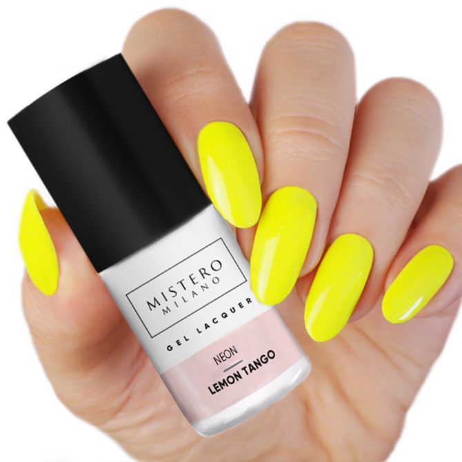 Mistero Milano Lakier hybrydowy Cytrynowe Tango Neon 1180 - obrazek 2