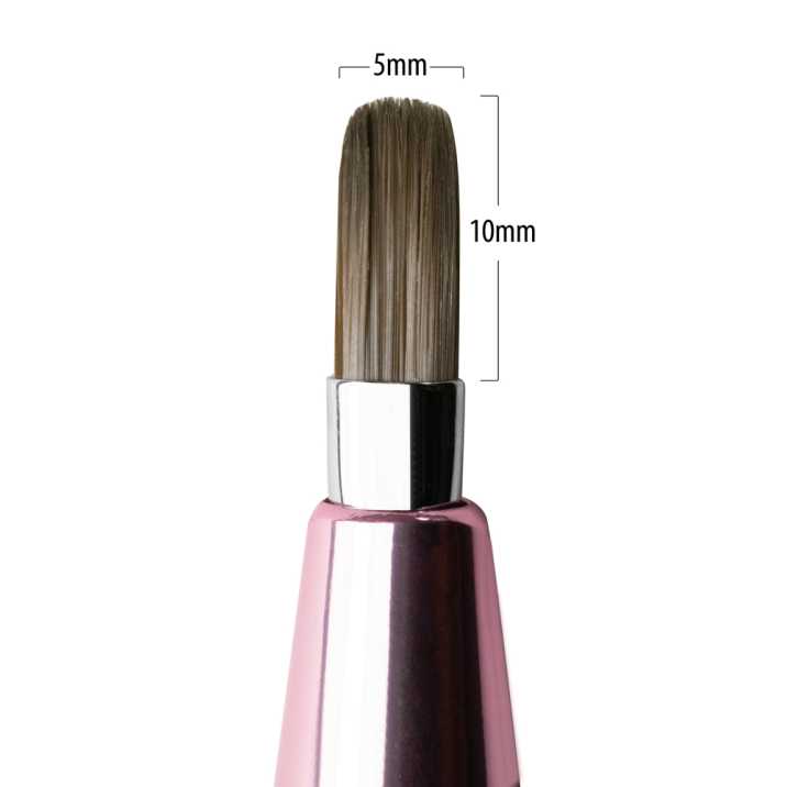 Pędzelek do żelu automatyczny Oval Pro Gel rose gold Molly Nails Nr 6 - obrazek 5