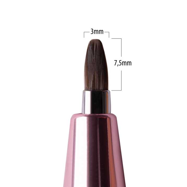 Pędzelek do żelu automatyczny Thin oval Pro Gel rose gold Molly Nails Nr 4 - obrazek 4