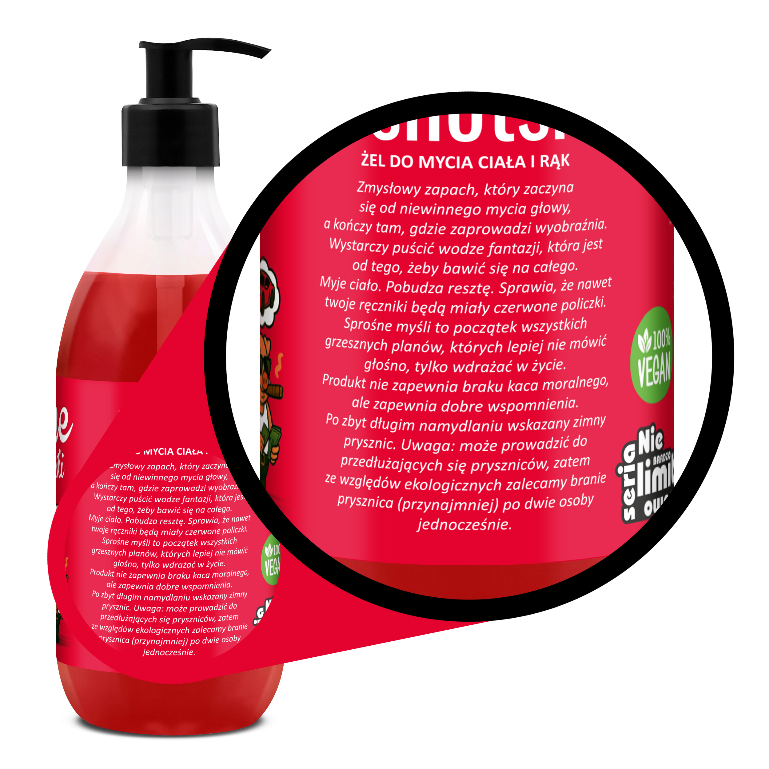 LaQ Żel pod prysznic Shots! SPROŚNE MYŚLI - obrazek 2