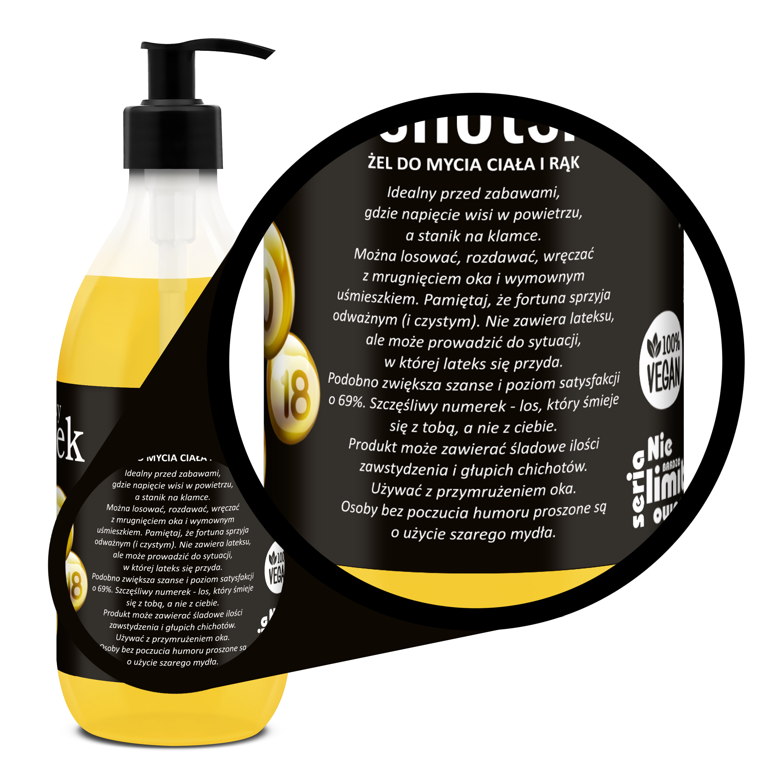 LaQ Żel pod prysznic Shots! SZCZĘŚLIWY NUMEREK - obrazek 2